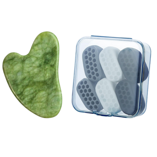 MuscleGum-Entraîneur de mâchoire pour un visage plus marqué (Pack de 6)+guasha gratuite