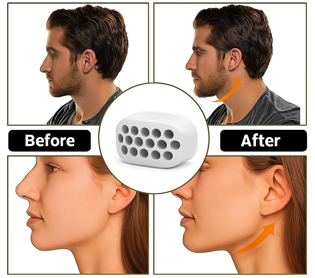 MuscleGum-Entraîneur de mâchoire pour un visage plus marqué (Pack de 6)+guasha gratuite