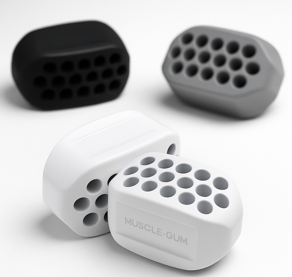MuscleGum-Entraîneur de mâchoire pour un visage plus marqué (Pack de 6)+guasha gratuite