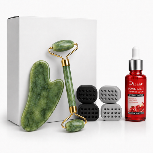 Pack MuscleGum 4 Gums + Guasha + Roller + Sérum